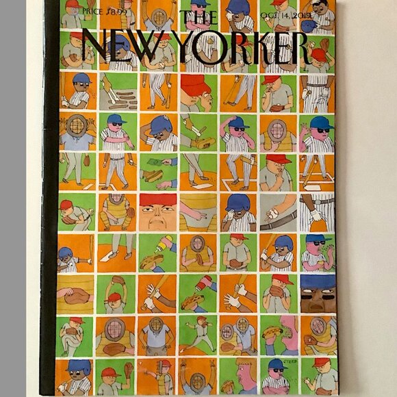 The New Yorker framed magazine: October 14, 2019, "Inside Baseball", by E. Steed - Picture 2 of 2